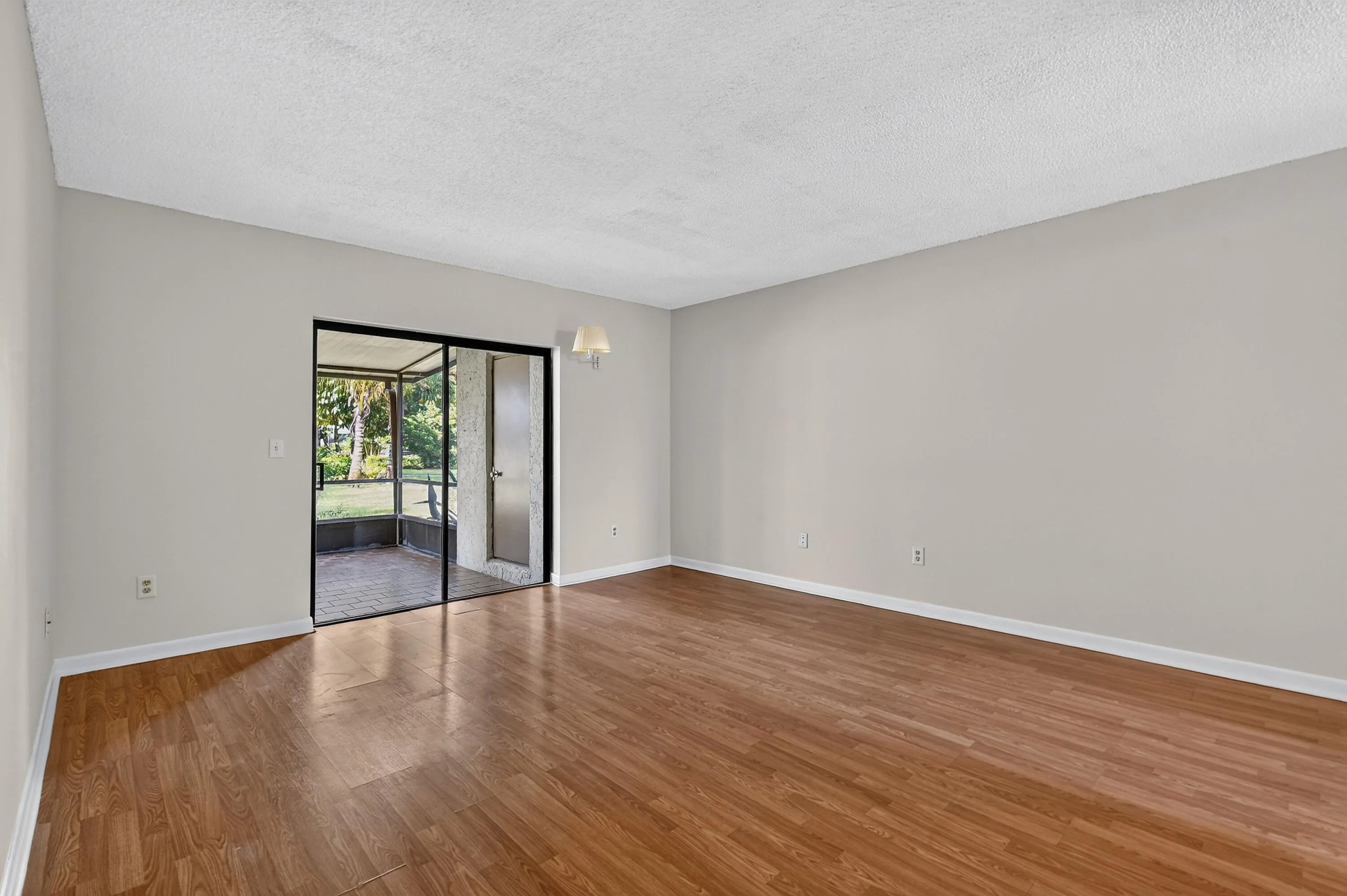 Opens to screened porch.