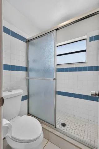 Separate shower area