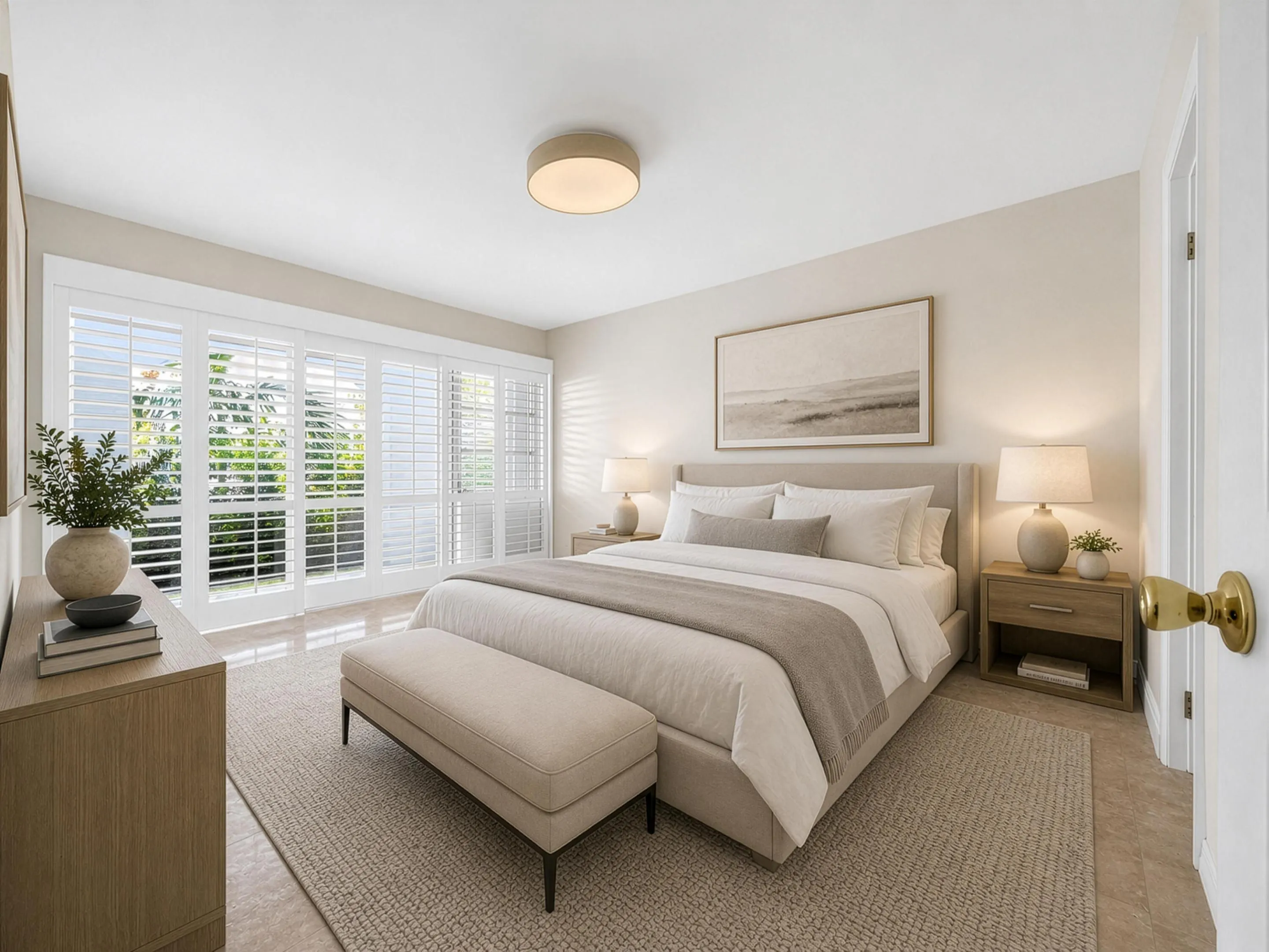 Virtually Staged Bedroom