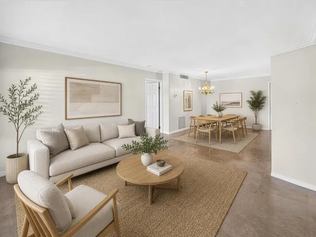 Virtually Staged Living Room