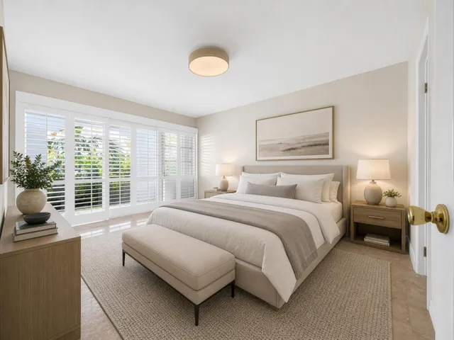 Virtually Staged Bedroom
