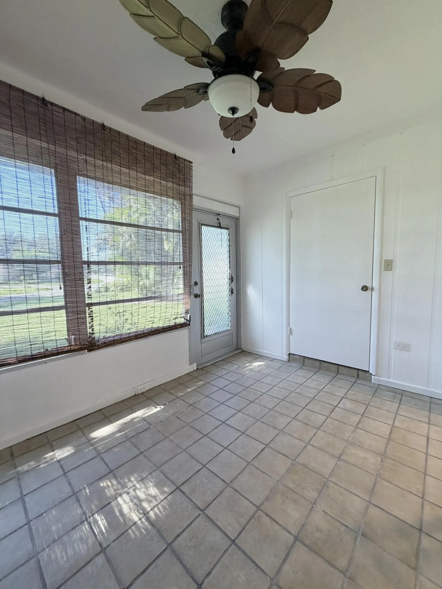 Enclosed patio w/ storage view