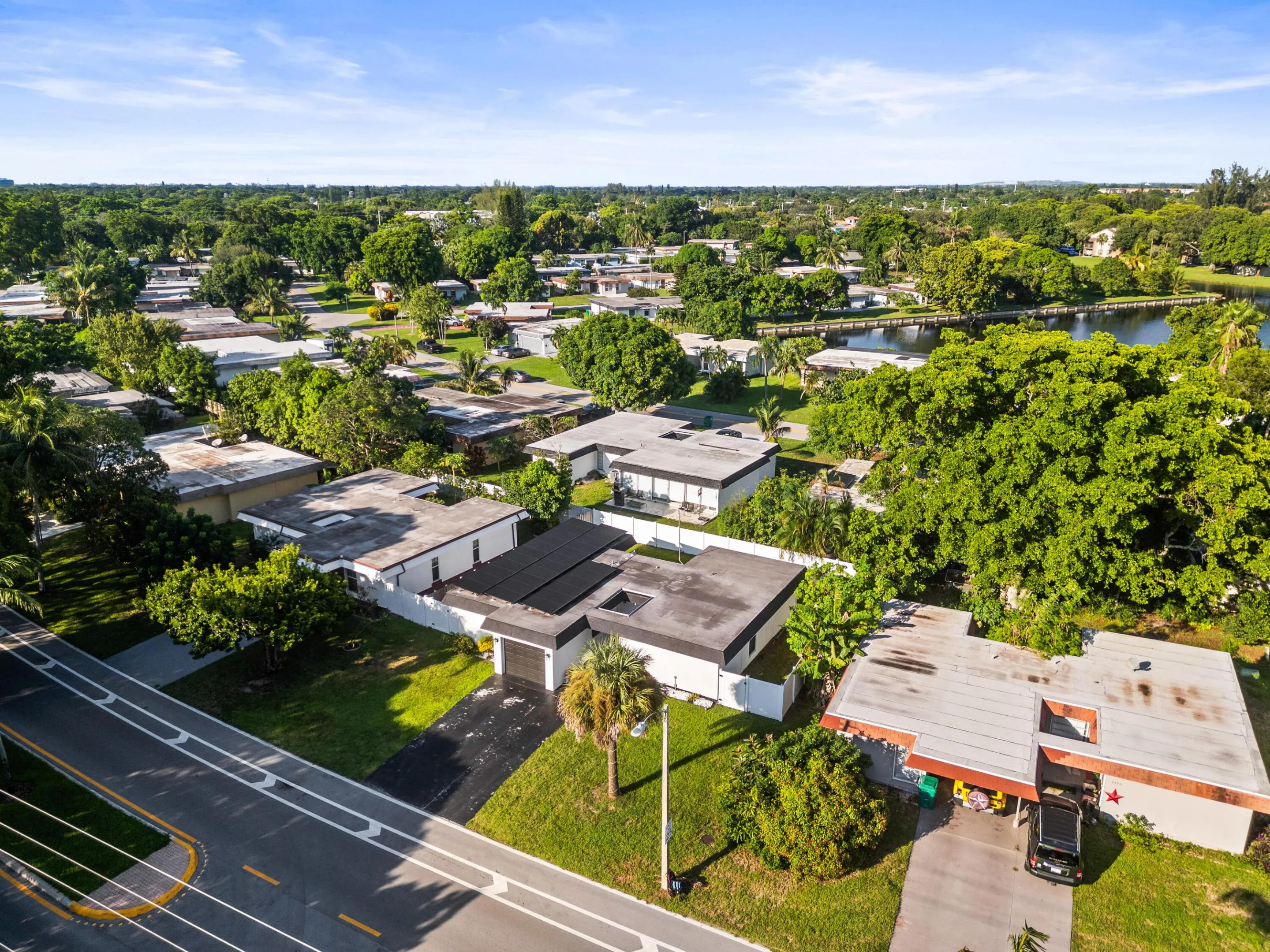 Aerial View. Neighborhood