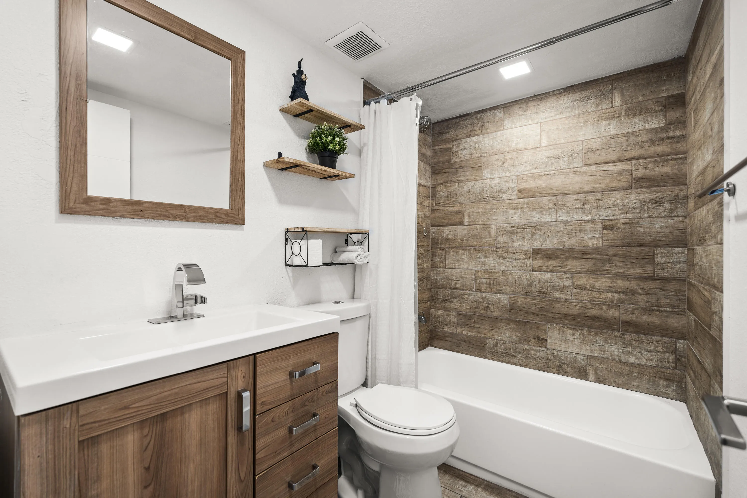 Bath 2. With vanity and Tub/Shower