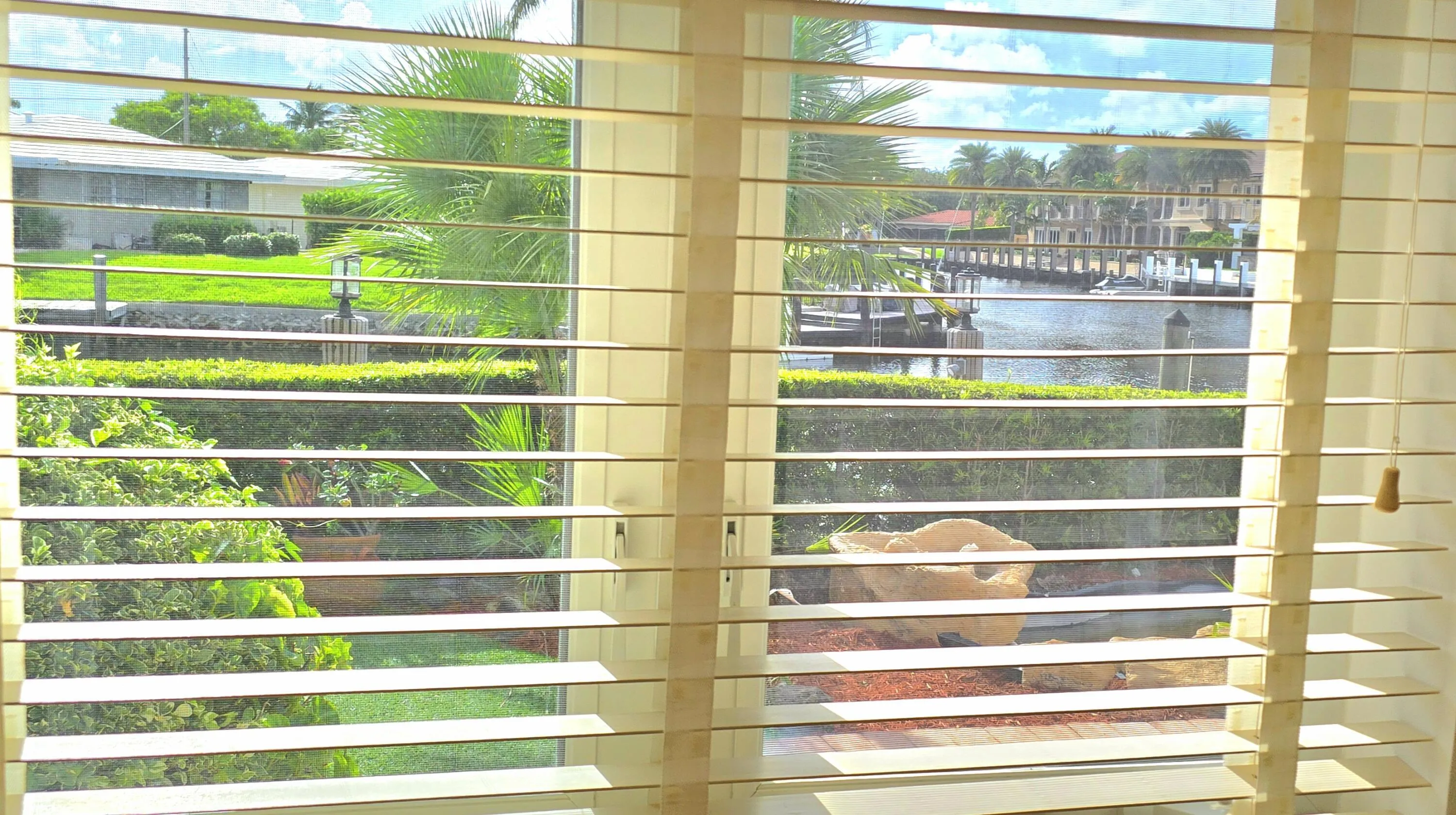 Water views from kitchen