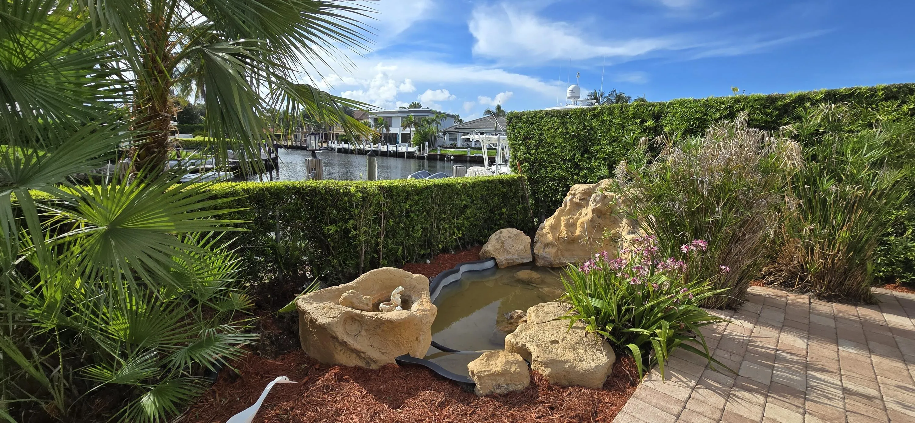 Waterfall pond