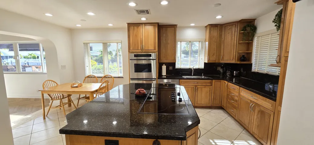 Water view kitchen & island