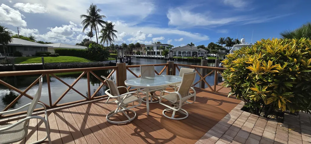 Water views & deck