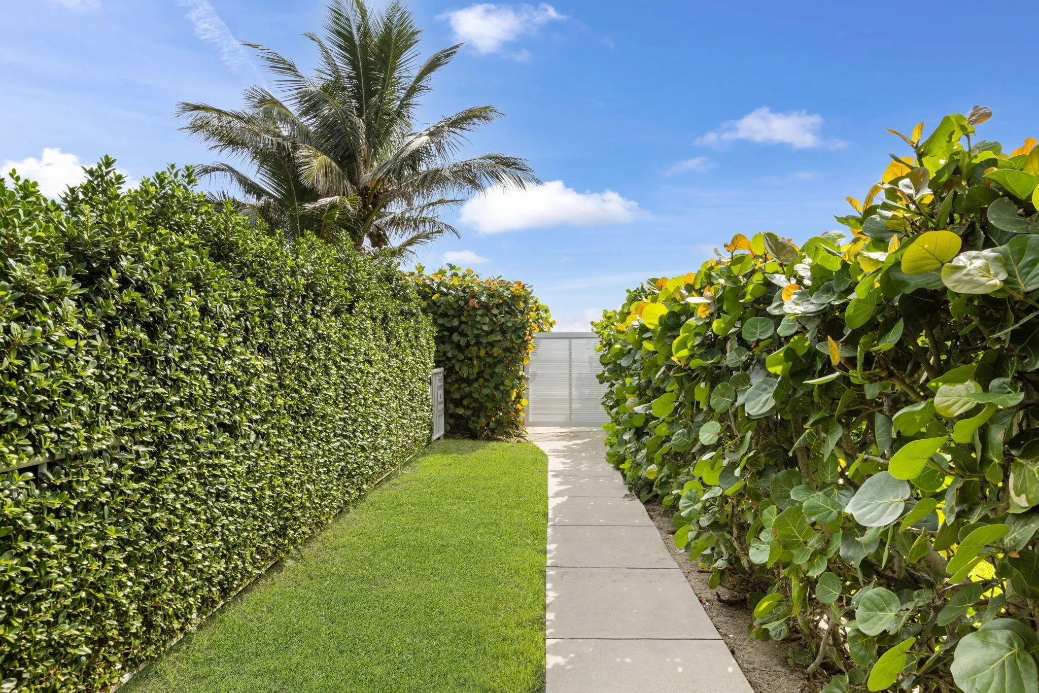 Private beach path across the way