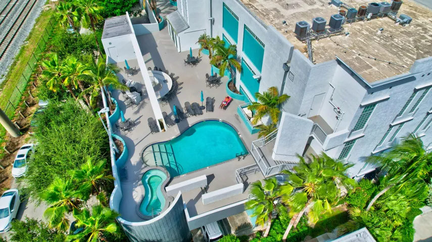 Pool Aerial view