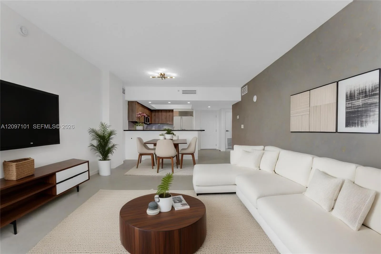 staged living room