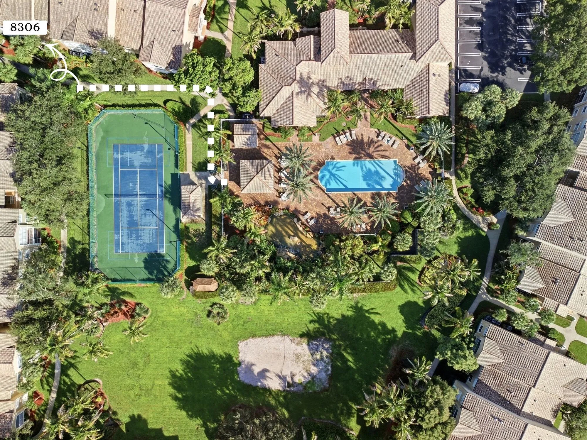 Short and convenient distance to all of Lighthouse Cove's amenities!