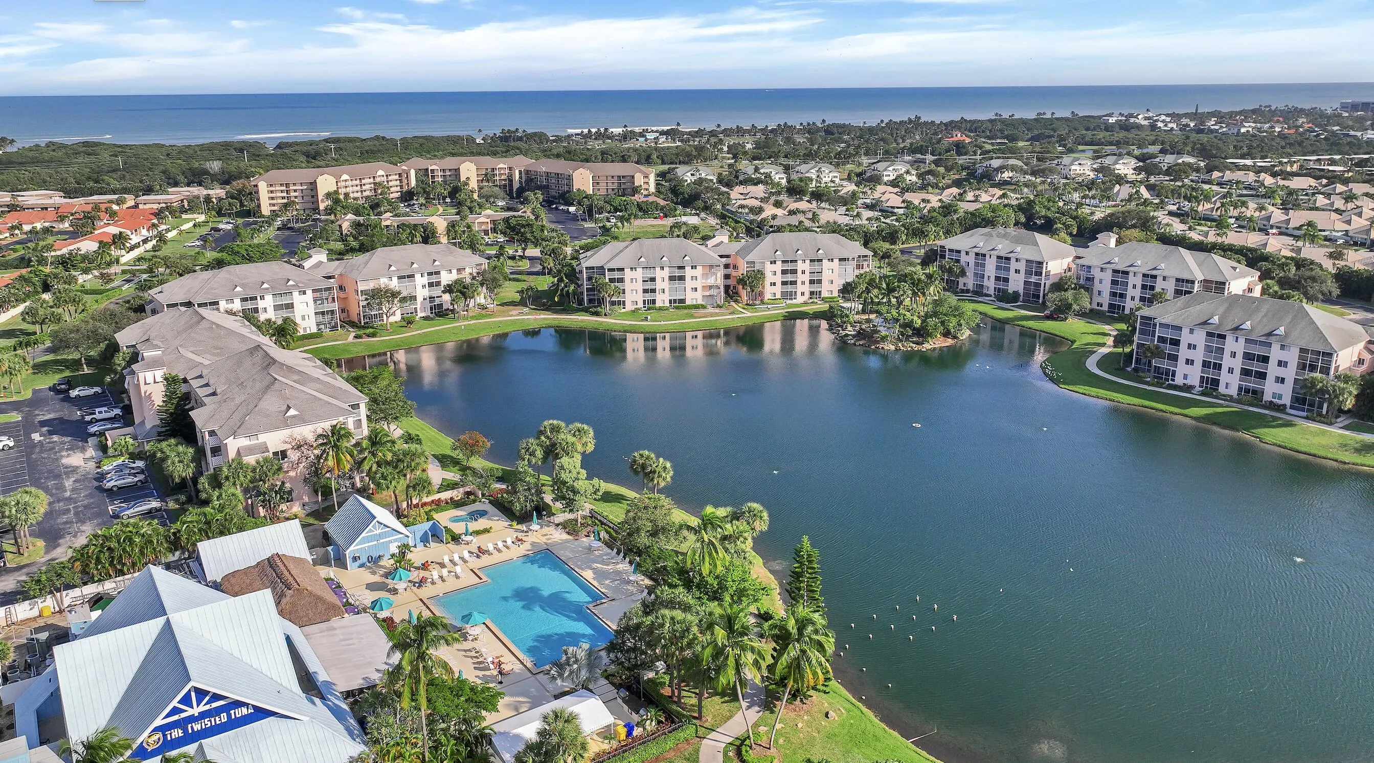 Birds eye view of Jupiter Bay