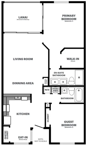 A404e Floor Plan (NOTE: Not to Scale)