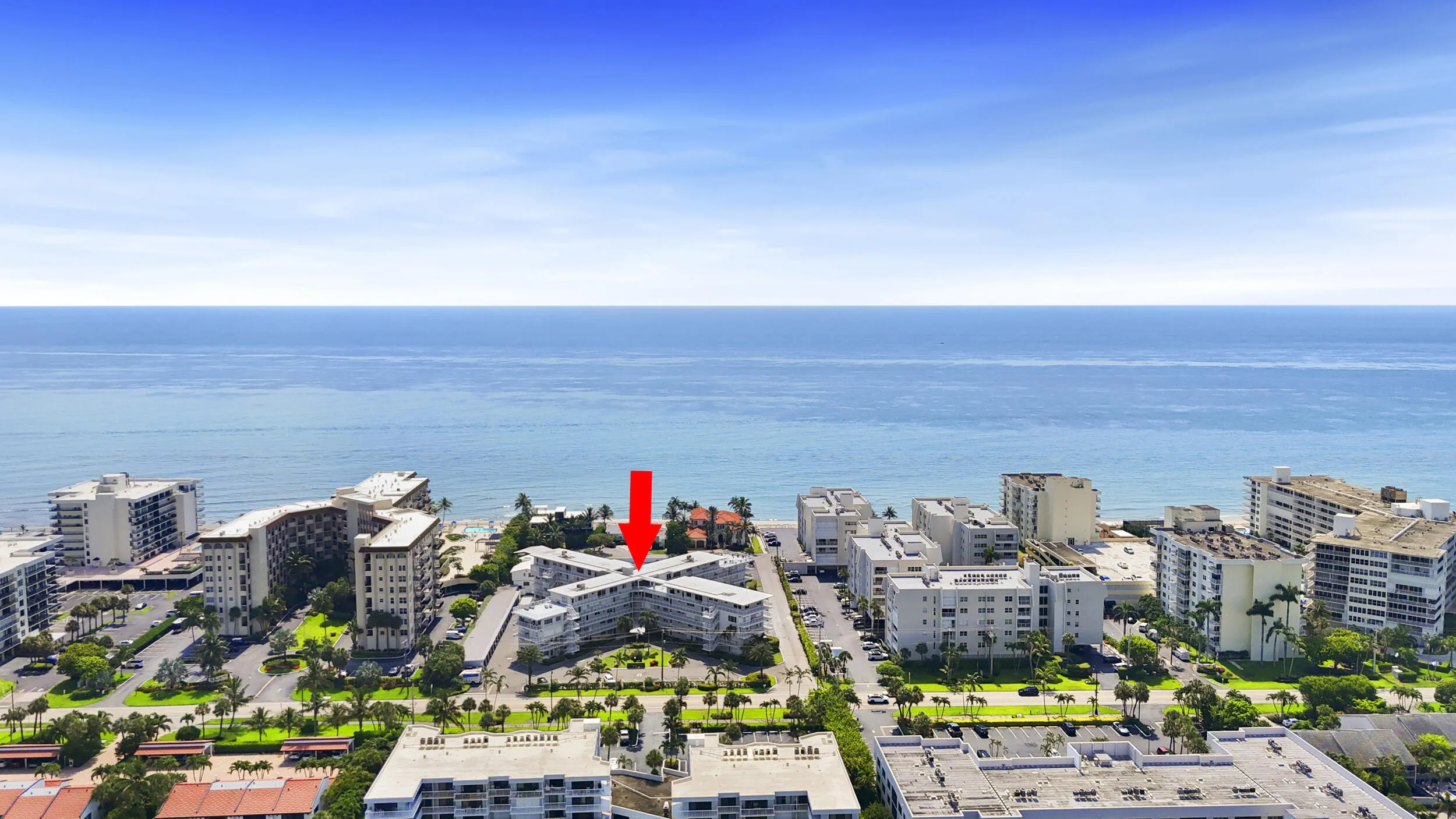 Aerial View of Beachside Condo