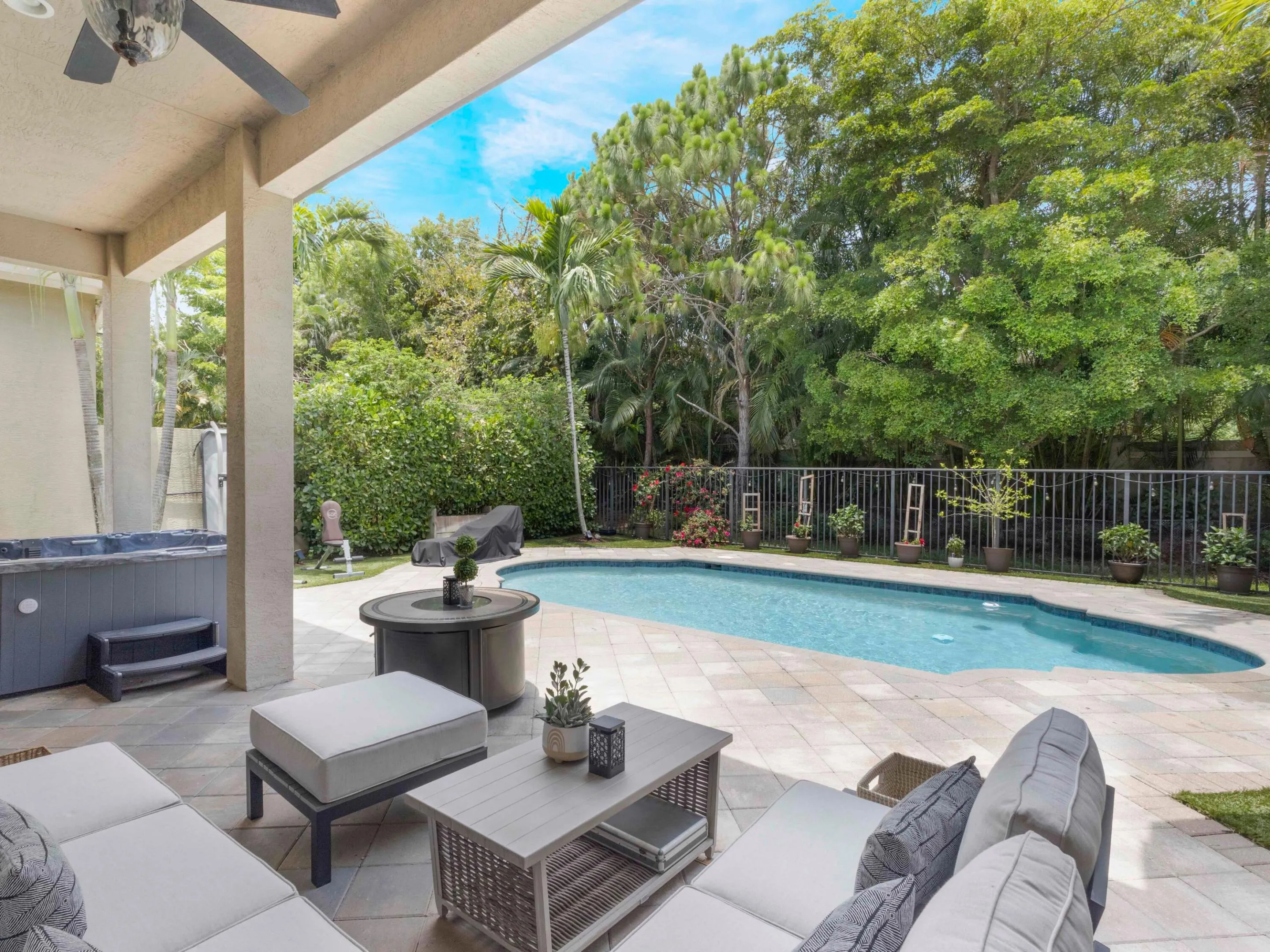 Covered Patio Pool Deck
