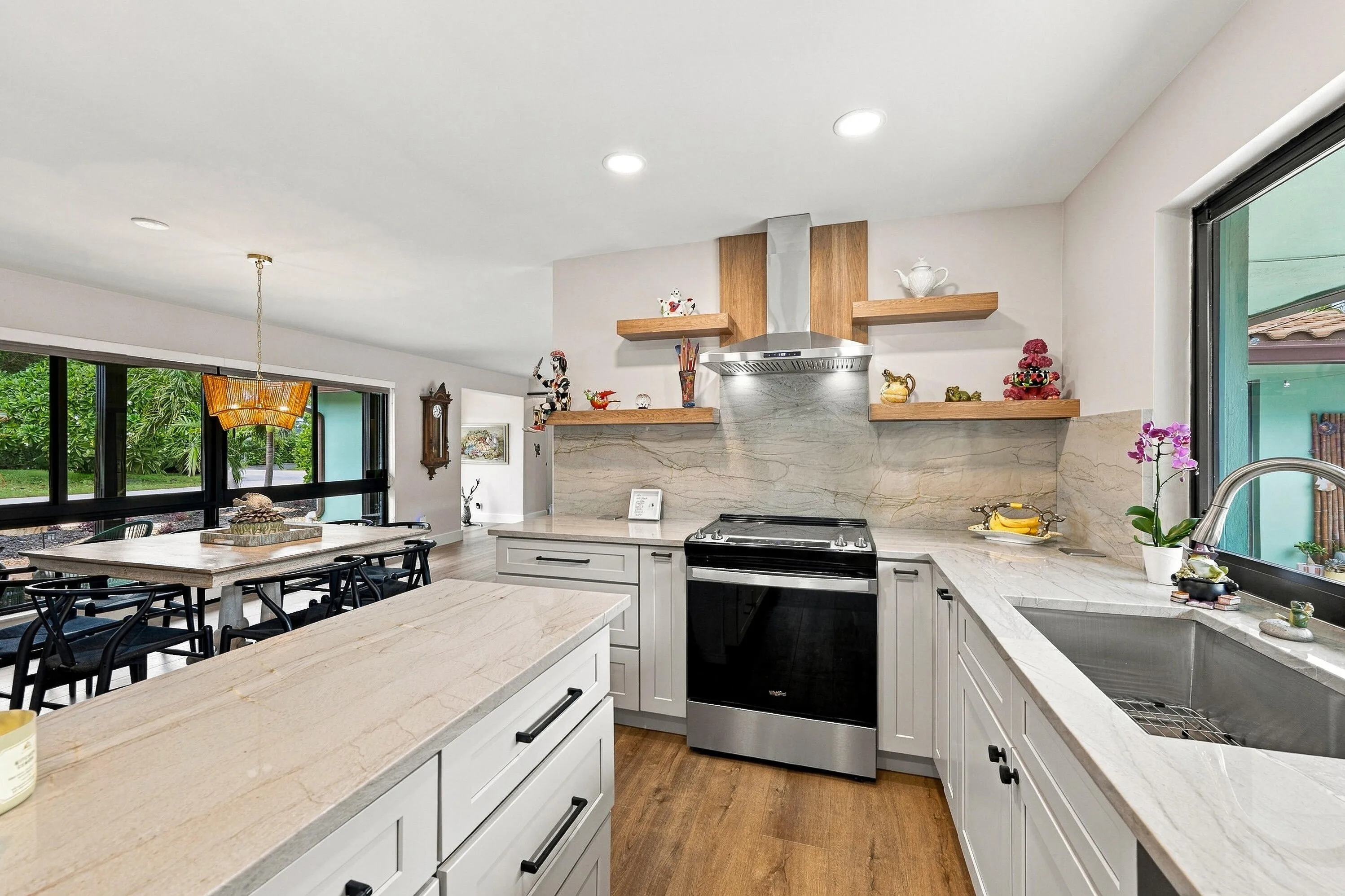 Kitchen to dining