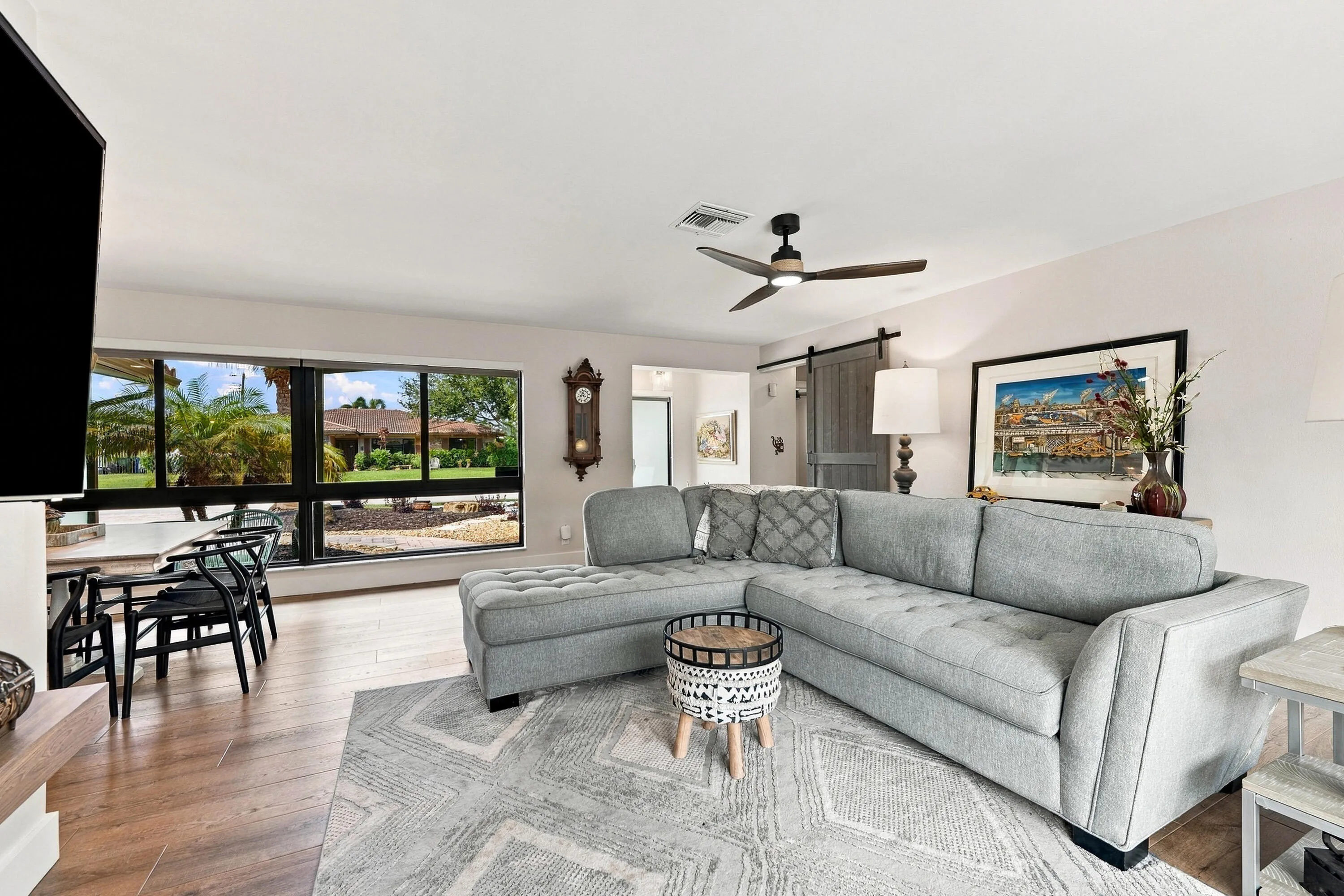 Main living area to Guest bedrooms