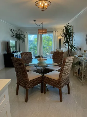 Dining and living room area