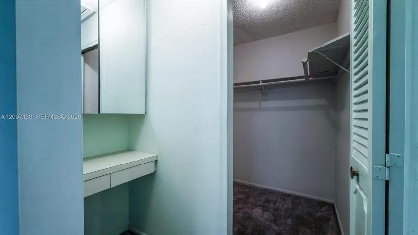 Walk in master closet