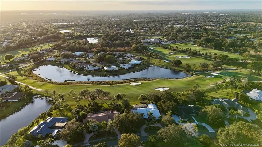 Ariel view of Golf and some of the 26 lakes