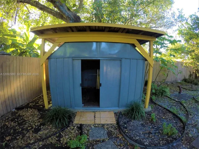 SHED FOR EXTRA STORAGE