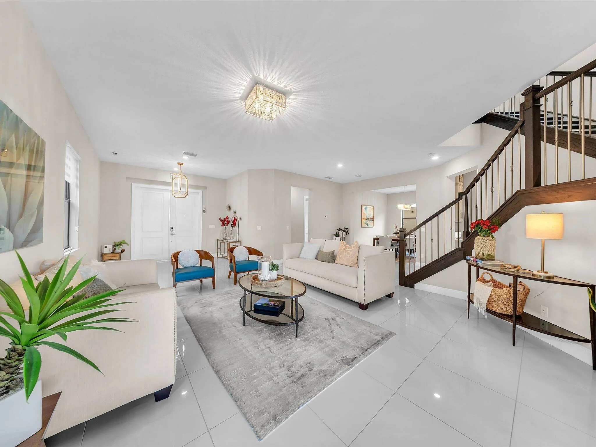 living room angle shot
