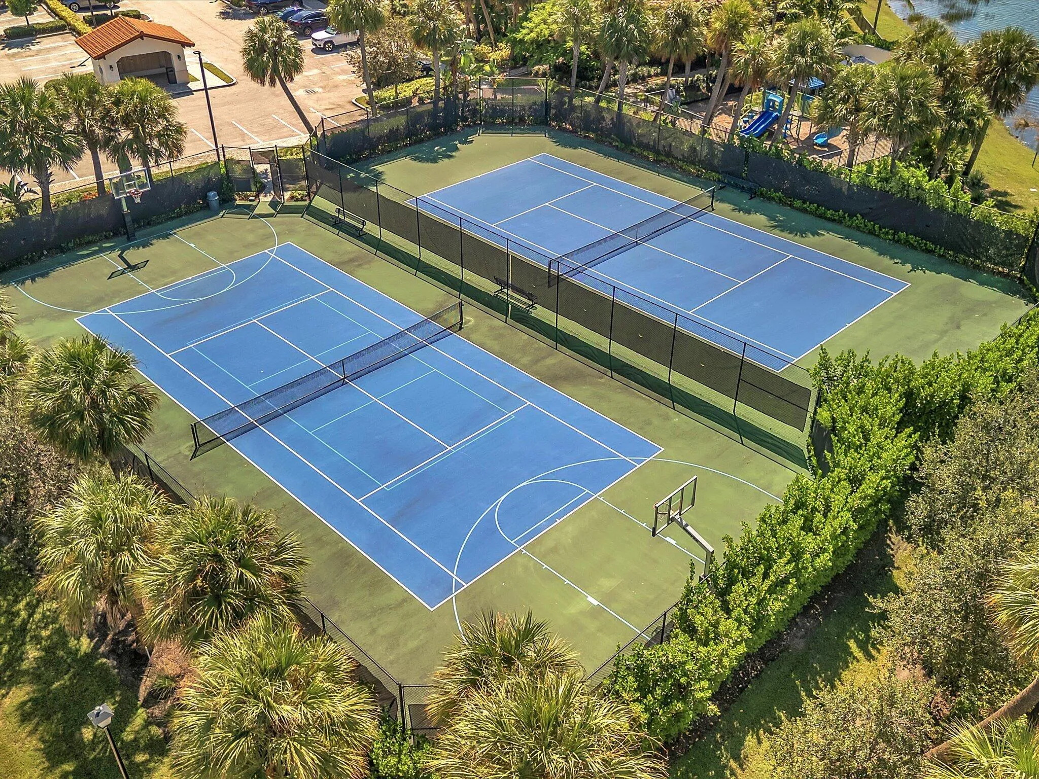 tennis courts