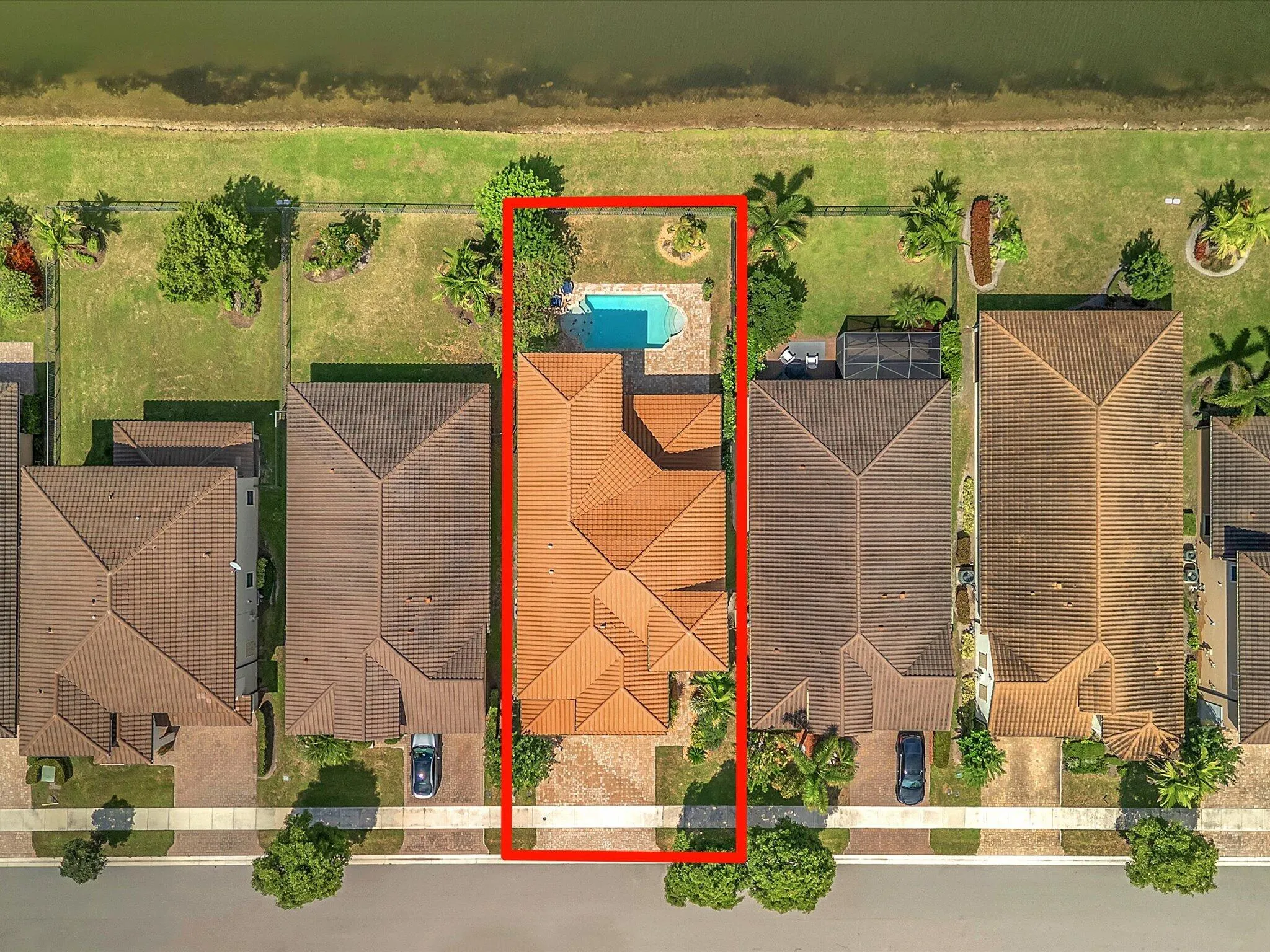 PROPERTY BORDER LINE FROM ABOVE