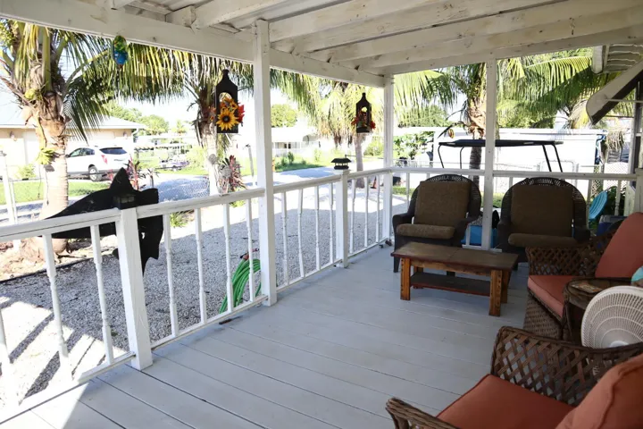 Covered front porch for old fashioned conversations