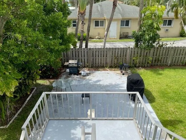Back patio area