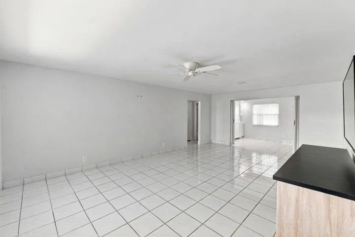 Large living room with lots of natural light