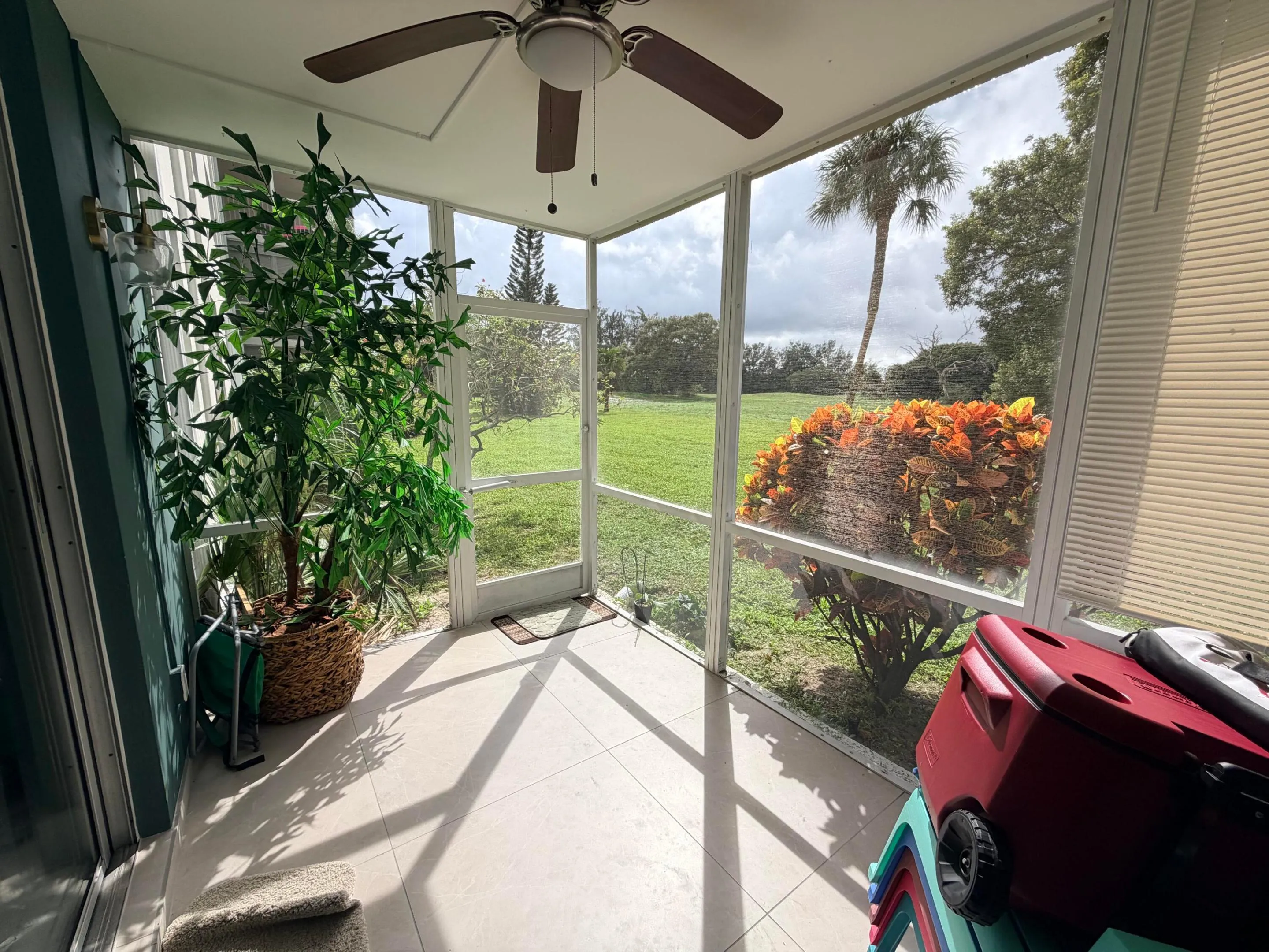 Screened patio