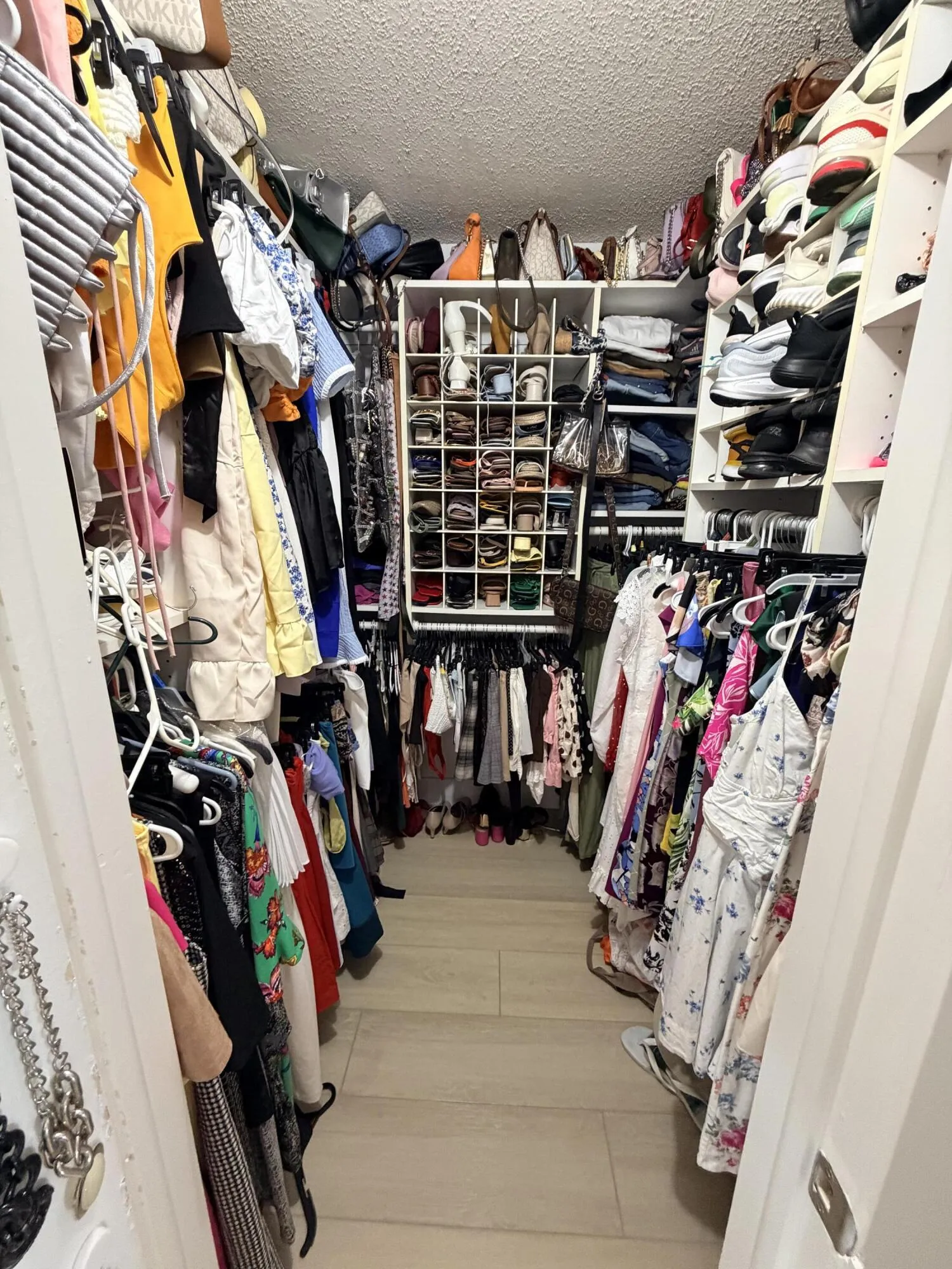 Closet when filled