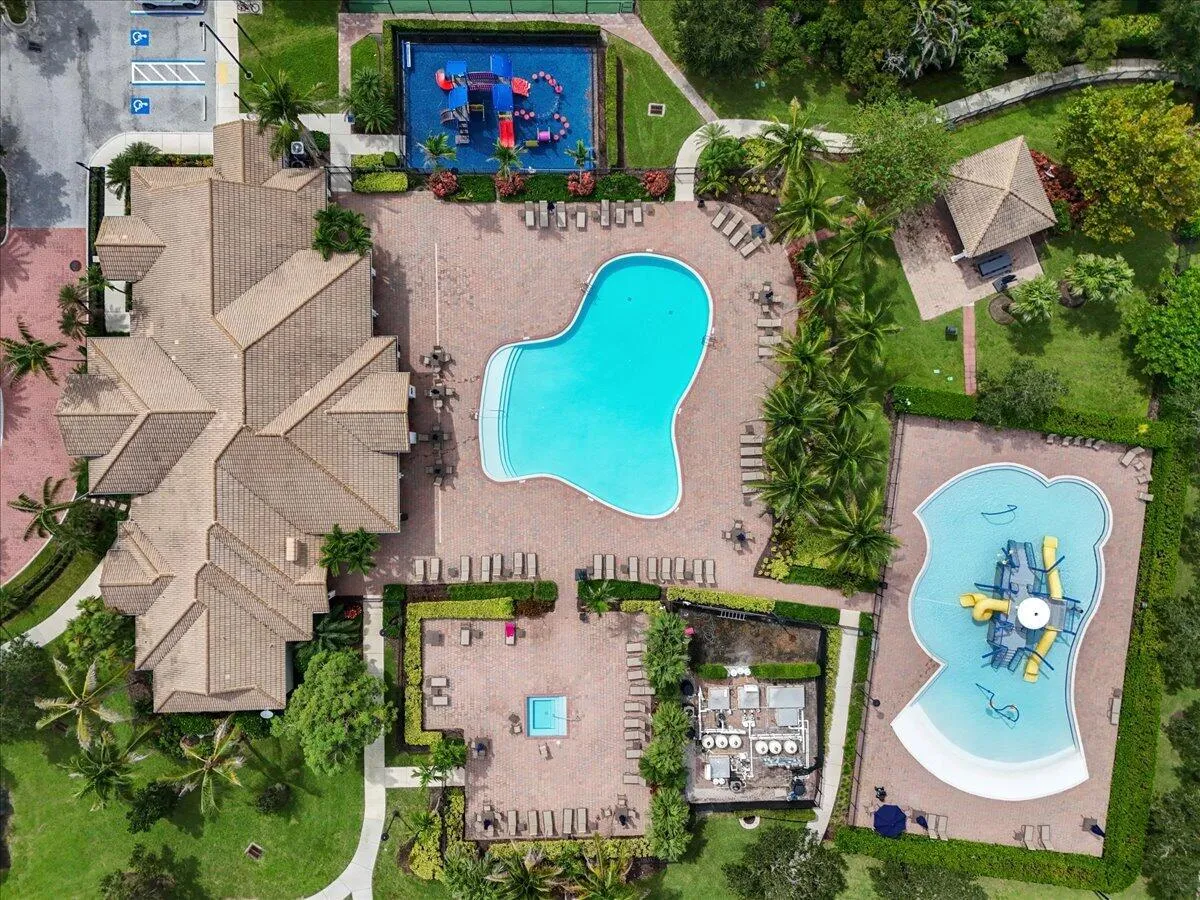Aerial View of Pool and Playground