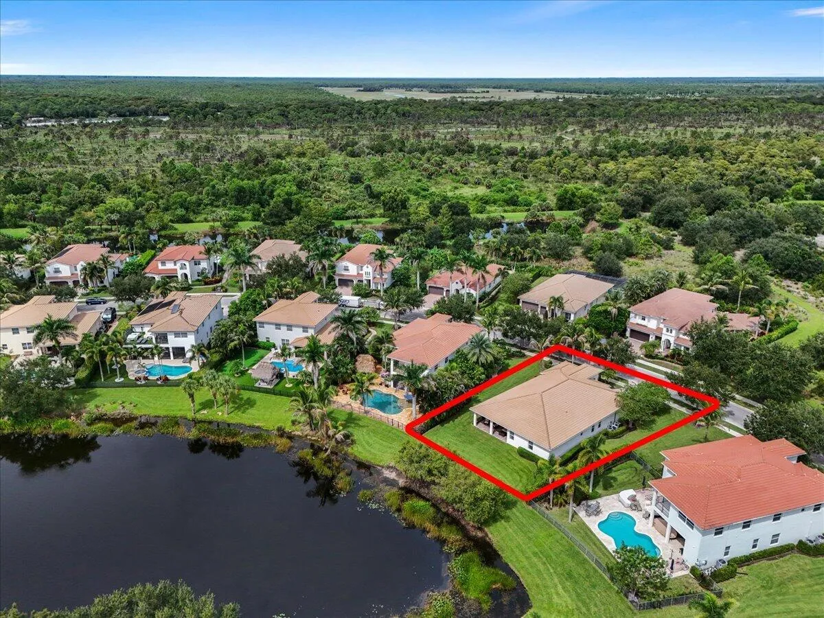 Aerial Highlighting the Backyard