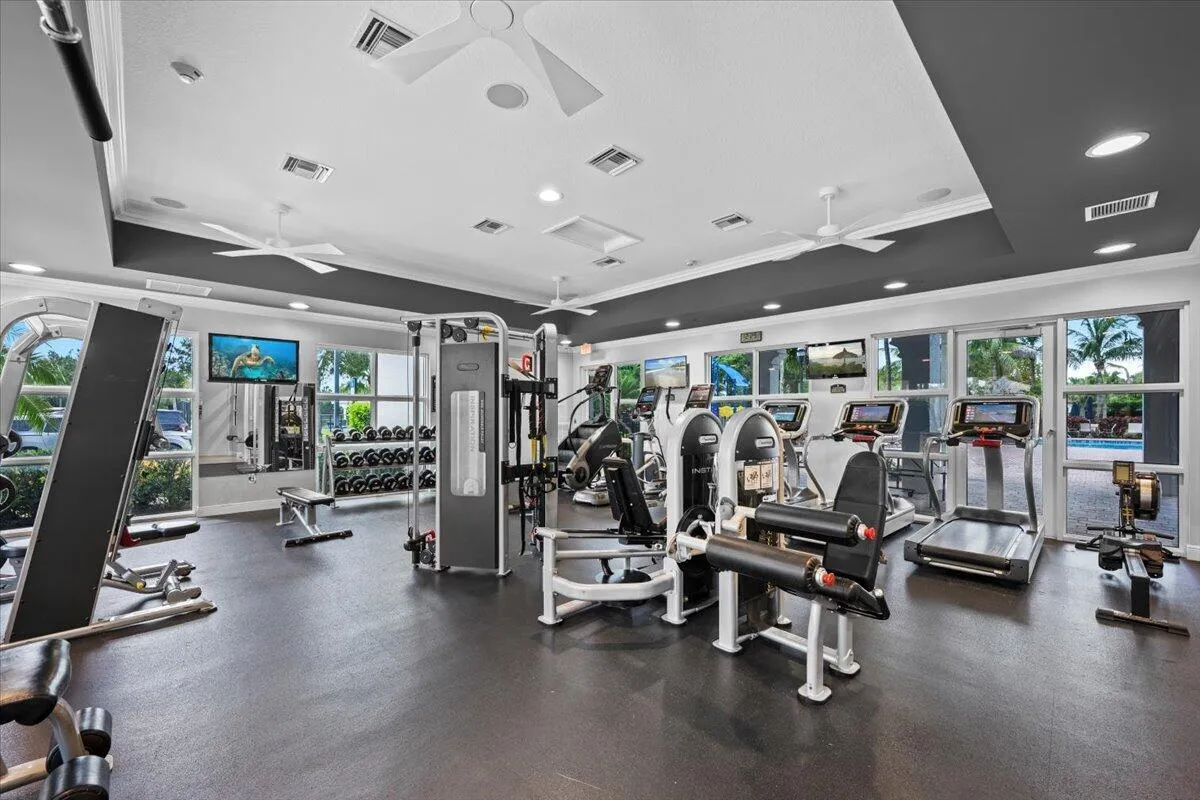 Fitness Center with Plenty of Space