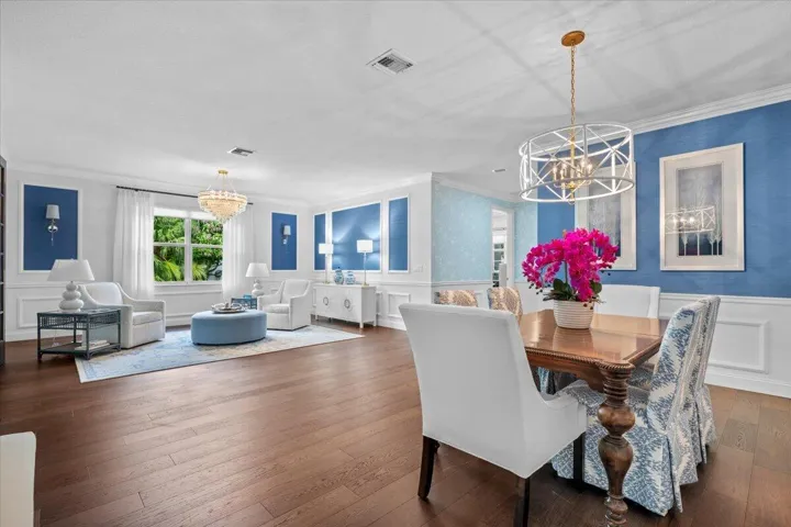 Light Filled Living and Dining Space
