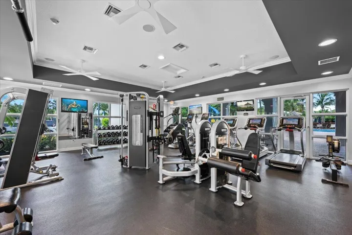 Fitness Center with Plenty of Space