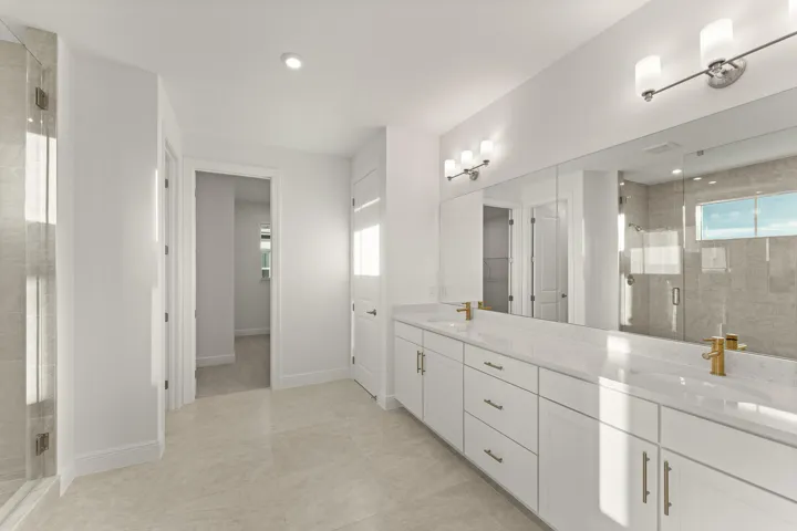 Stock photos represent builder's floorplan