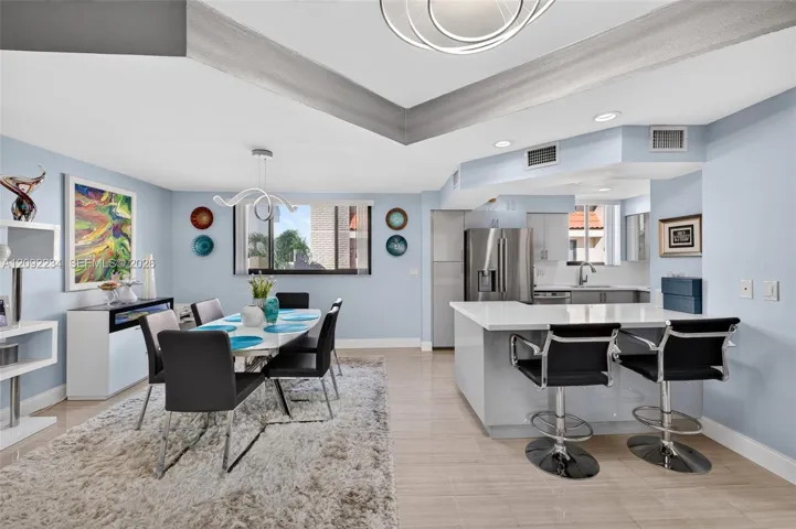 Plenty of Open Floor Space for a Dining Room Table
