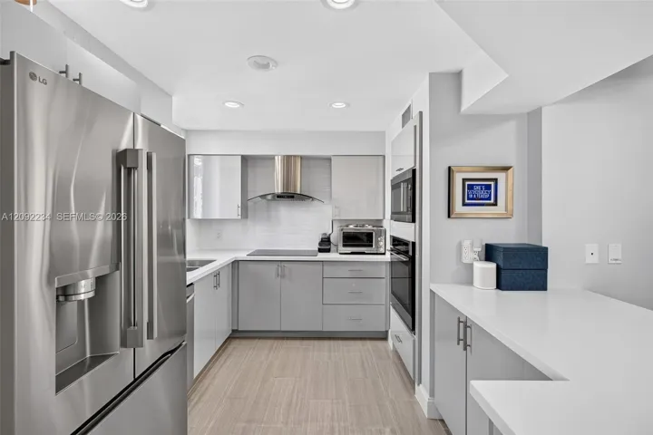 Desirable Muted Monochromatic Gray and Stainless Steel Combination