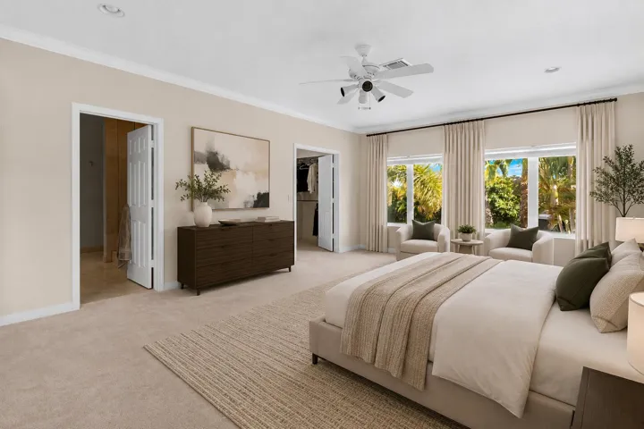 Virtually Staged Primary Suite