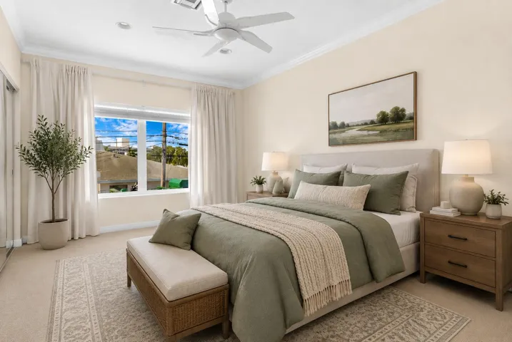 Virtually Staged Second Bedroom
