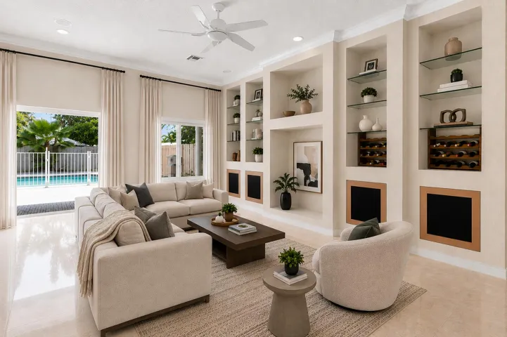 Virtually Staged Living Area