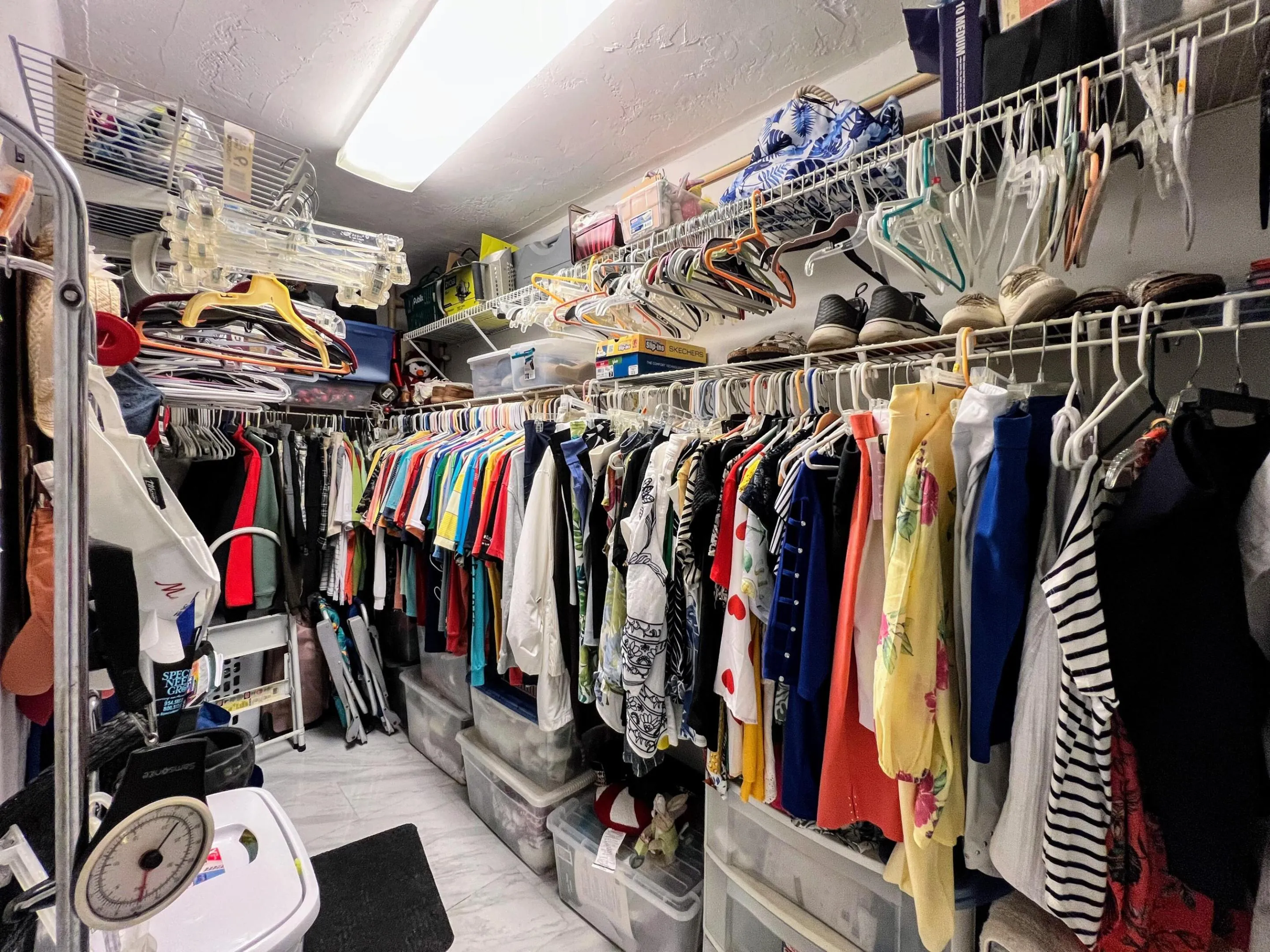 Huge closet in the bedroom