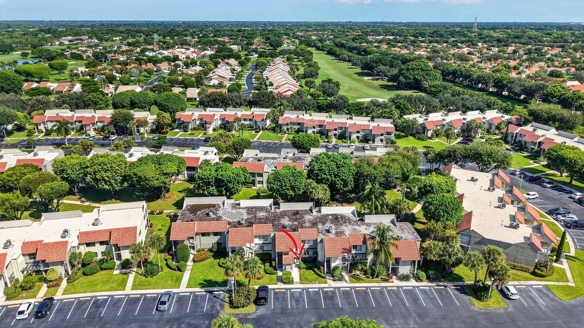 Tropical landscaping and views of Indian Springs