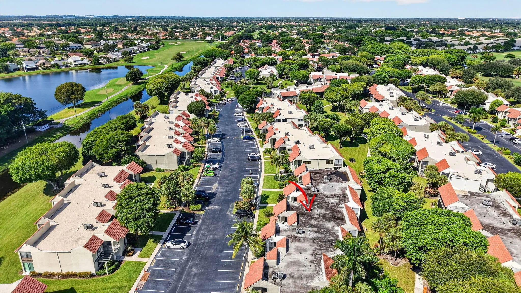 Tropical landscaping and views of Indian Springs