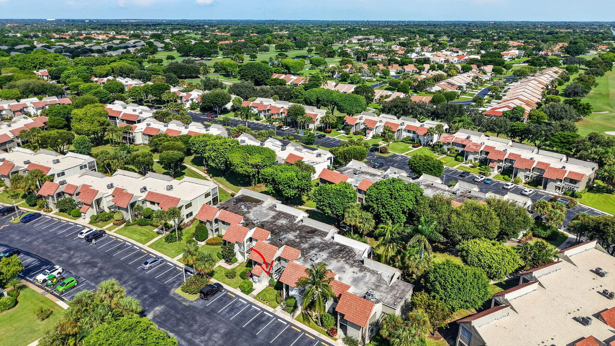 Tropical landscaping and views of Indian Springs