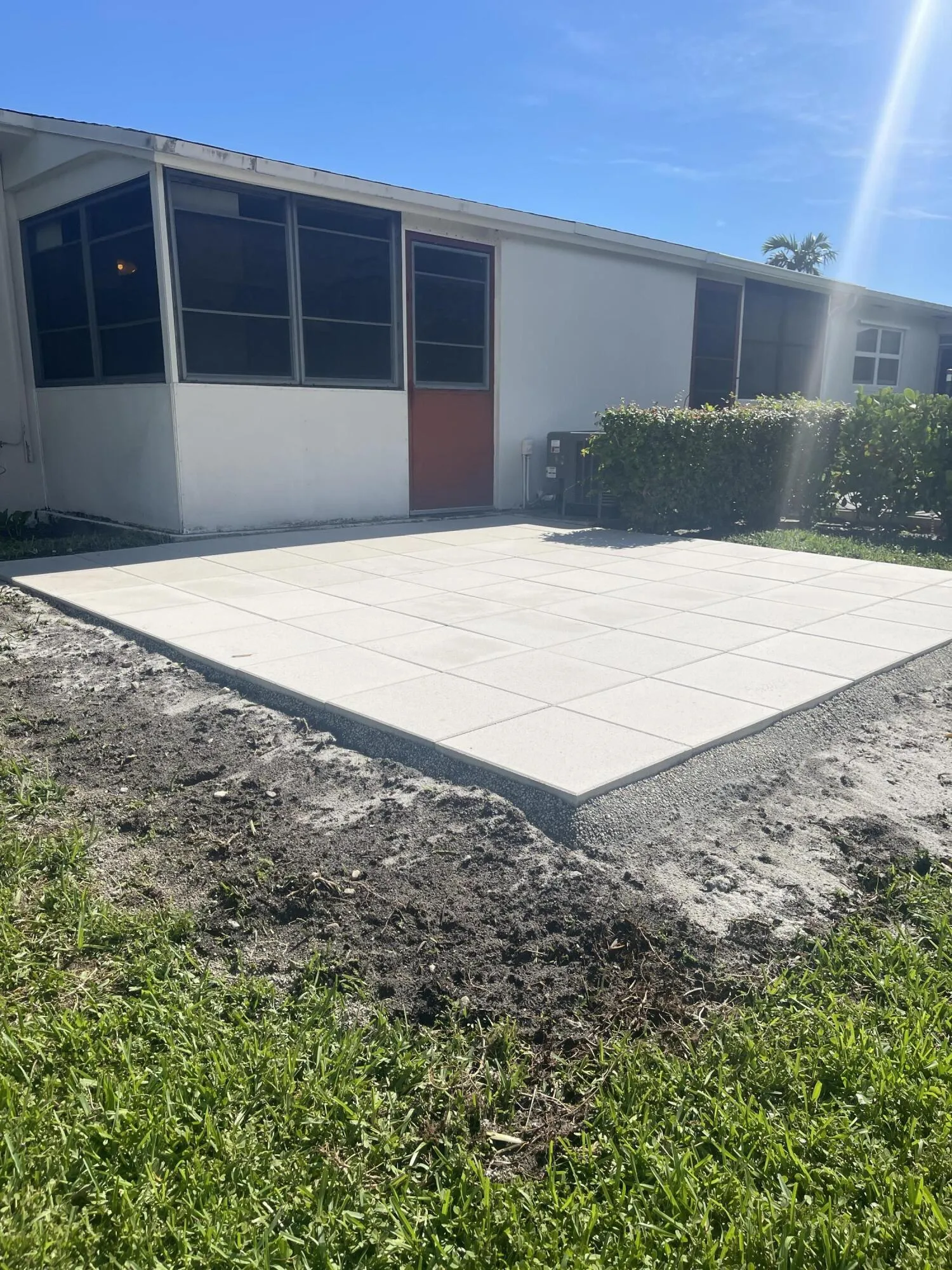 Huge rear 12 x 12 patio